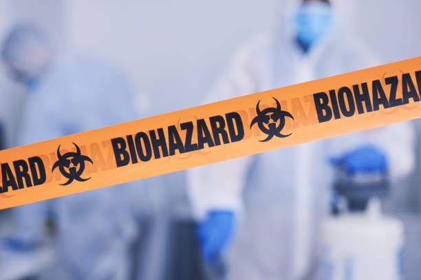Professional Biohazard technician working in Highlands, TX
